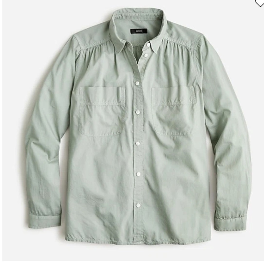 NWT JCREW GARMENT-DYED COTTON POPLIN UTILITY SHIRT
10 / FADED FATIGUE